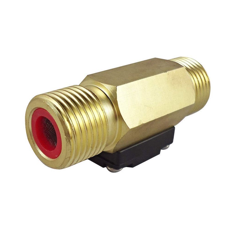 DIGITEN FS-C01 G1/2" BSP Male Thread Brass Water Flow Switch with Filter 1-30L/min, 0-2A/ 0-220V(AC or DC) - Image 3